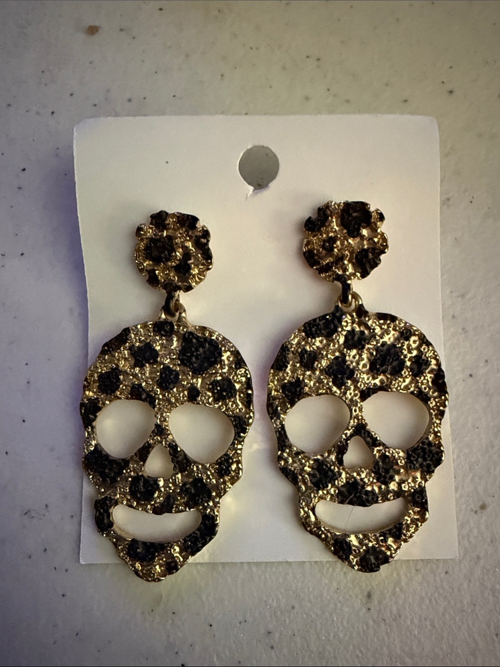 Leopard Skull Earrings - Fashion Women Jewelry Texture Metal